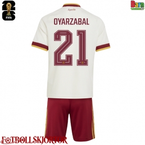 Spanien Mikel Oyarzabal #21 Borta Kläder Barn VM 2026 Kortärmad (+ Korta byxor)